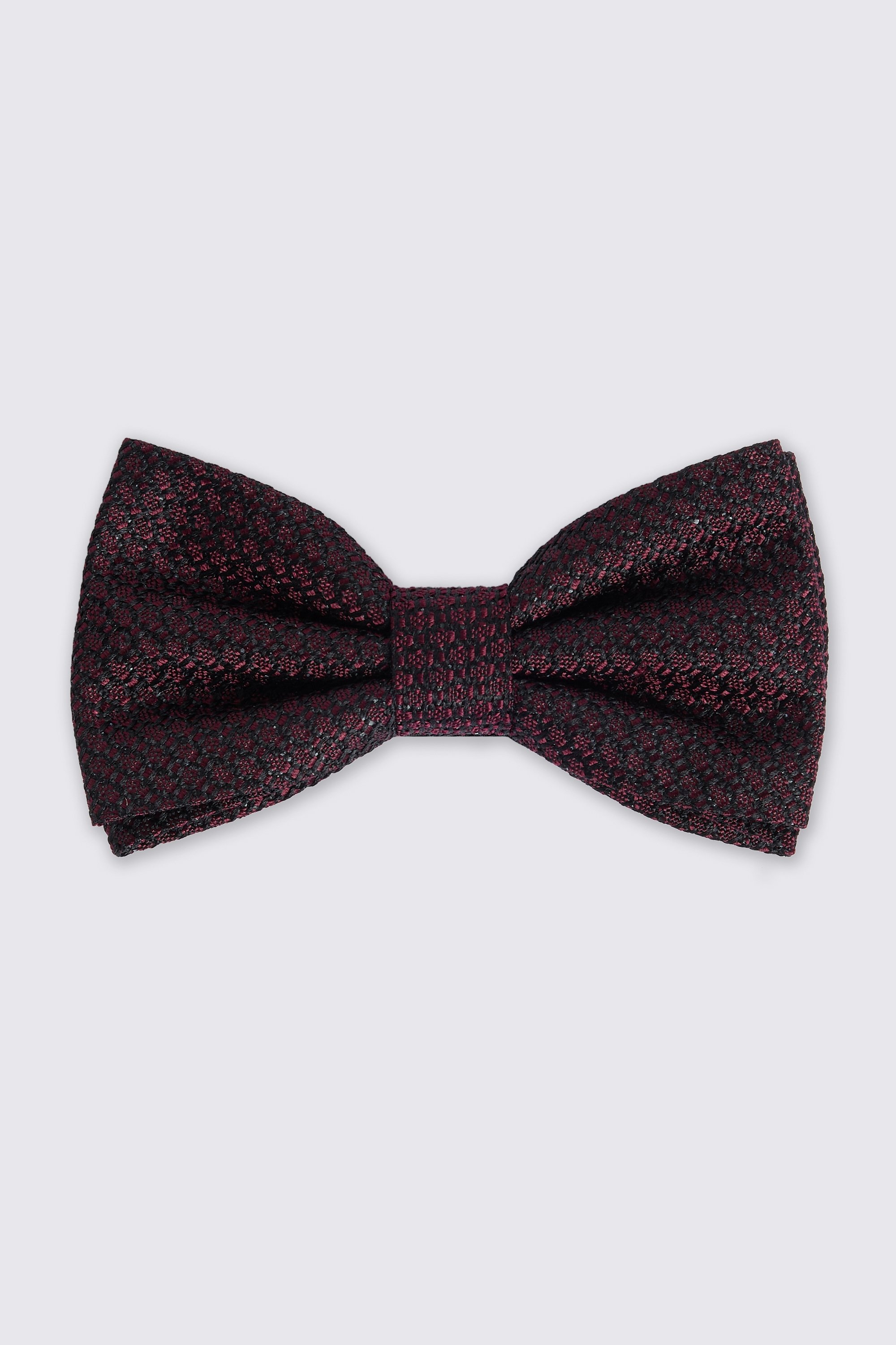 Burgundy Silk Grenadine Bow Tie